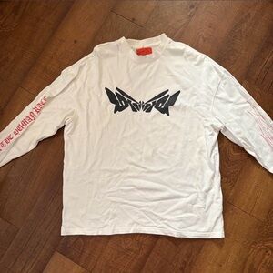 White loiter long sleeve